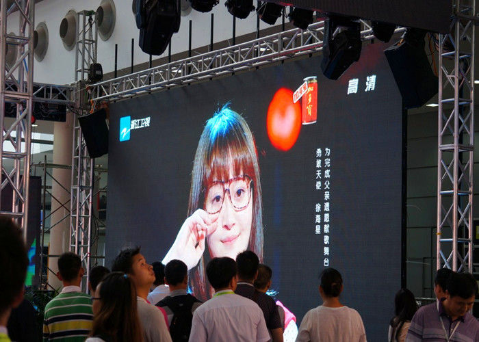 ประเทศจีน P10 กลางแจ้ง ค่าเช่า จอแสดงผล LED พื้นหลังเวที LED ฉากหลัง วีดีโอ ผนัง 1/4 การสแกน การขับรถ โรงงาน
